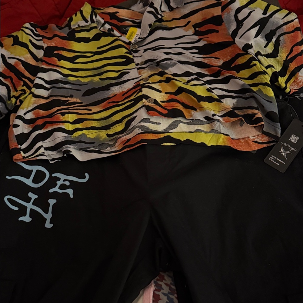 Ed Hardy, new with tags shirt and pant bundle size large